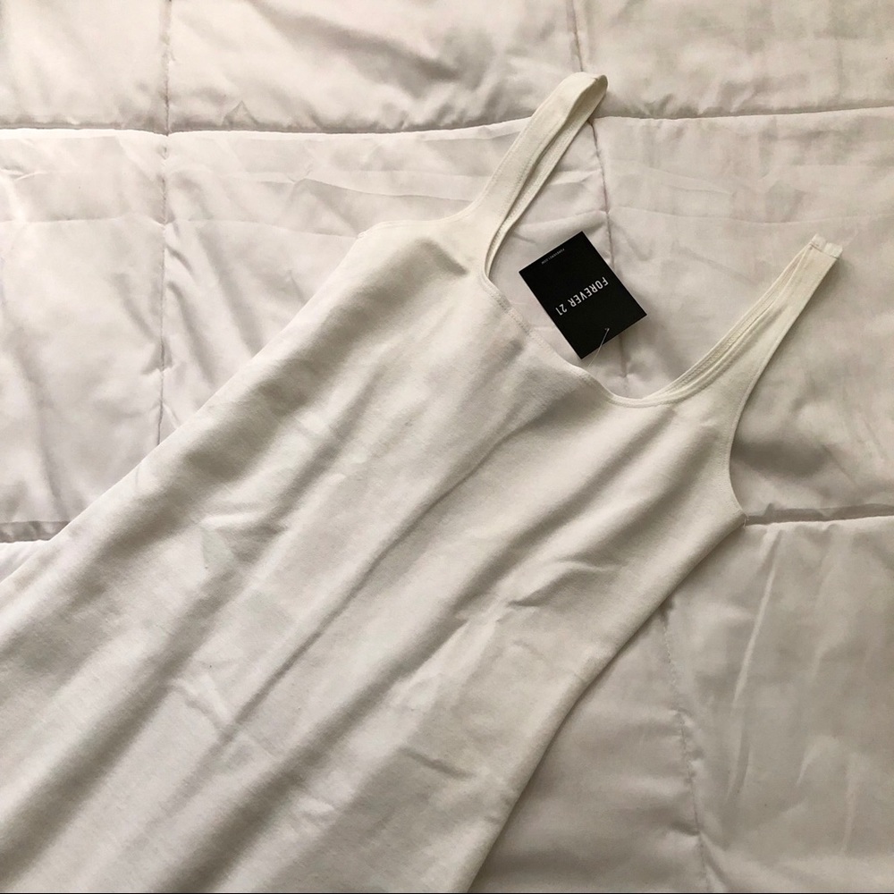Forever 21 white bodycon dress